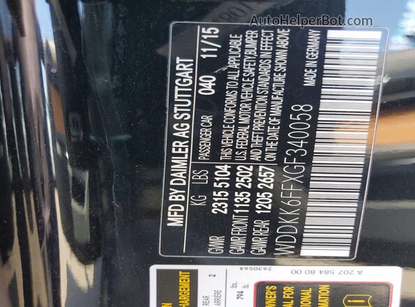 WDDKK6FFXGF340058 2016 MERCEDES-BENZ E Black Engine compartment view