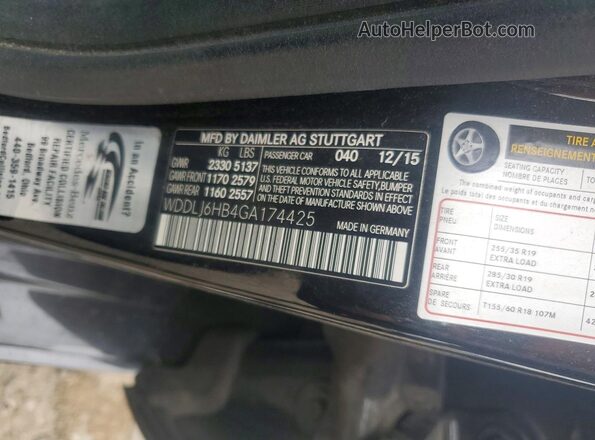 WDDLJ6HB4GA174425 2016 MERCEDES-BENZ CLS-CLASS Black Engine compartment view