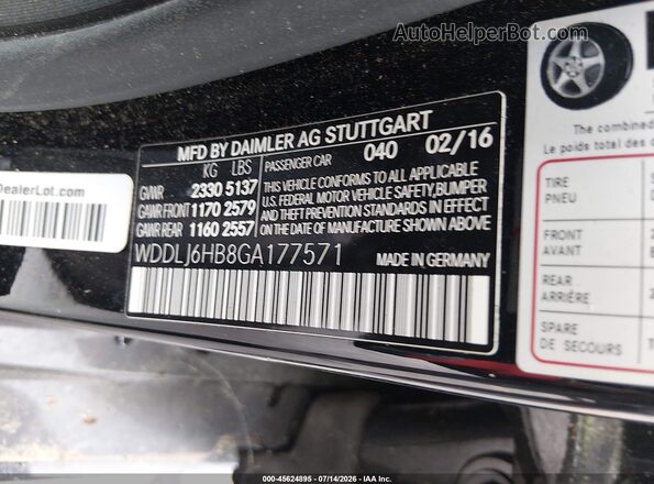 WDDLJ6HB8GA177571 2016 MERCEDES-BENZ CLS-CLASS Black Engine compartment view