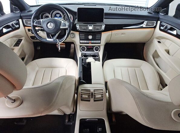 WDDLJ7DB1HA195374 2017 MERCEDES-BENZ CLS-CLASS Black წინა პანელის ხედი