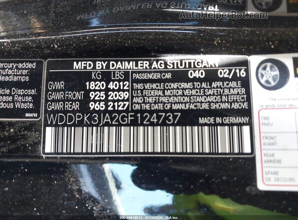 WDDPK3JA2GF124737 2016 MERCEDES-BENZ SLK 300 Black Vista del compartimento del motor