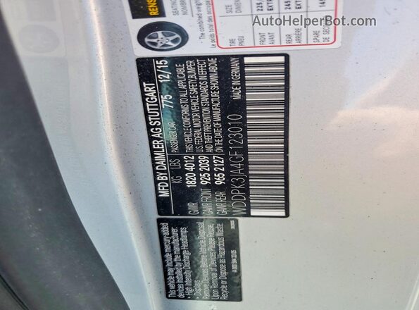 WDDPK3JA4GF123010 2016 MERCEDES-BENZ SLK Gray Engine compartment view