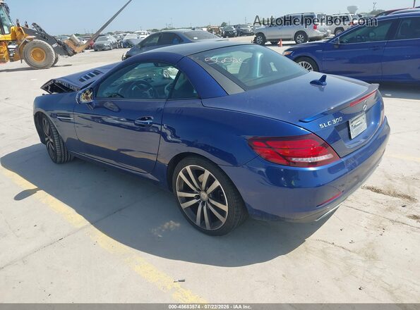 WDDPK3JAXHF128598 2017 MERCEDES-BENZ SLC 300 Синий Задняя левая четверть