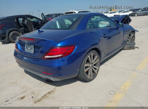 WDDPK3JAXHF128598 2017 MERCEDES-BENZ SLC 300 Синий Задняя правая четверть
