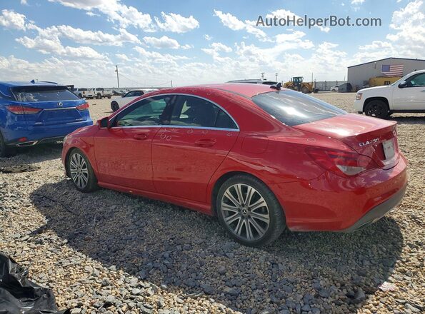 WDDSJ4EB0JN599242 2018 MERCEDES-BENZ CLA-CLASS Red Trasero izquierdo
