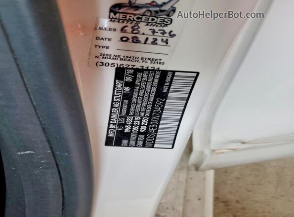 WDDSJ4EB0KN734592 2019 MERCEDES-BENZ CLA-CLASS White Շարժիչի բաժամունքի տեսք