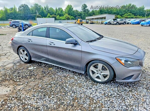 WDDSJ4EB1GN392058 2016 MERCEDES-BENZ CLA-CLASS Gray Delantero derecho