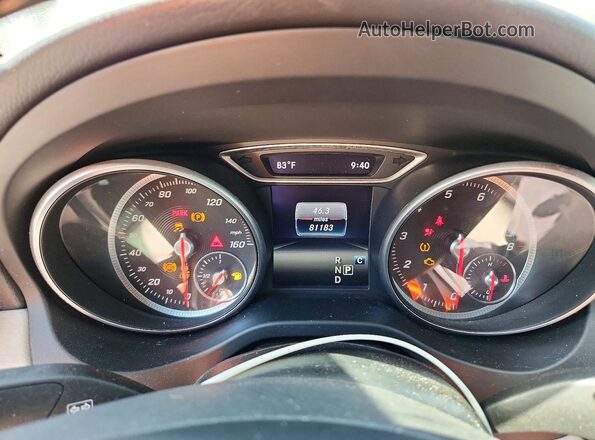 WDDSJ4EB1JN585267 2018 MERCEDES-BENZ CLA-CLASS Белый Вид щитка приборов