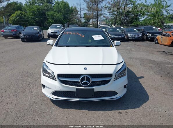 WDDSJ4EB1JN696112 2018 MERCEDES-BENZ CLA 250 White Instrument cluster view