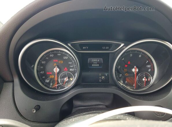 WDDSJ4EB2JN538118 2018 MERCEDES-BENZ CLA-CLASS Silver ხელსაწყოთა პანელის ხედი
