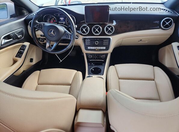 WDDSJ4EB2JN669825 2018 MERCEDES-BENZ CLA-CLASS White Առջևի վահանակի տեսք