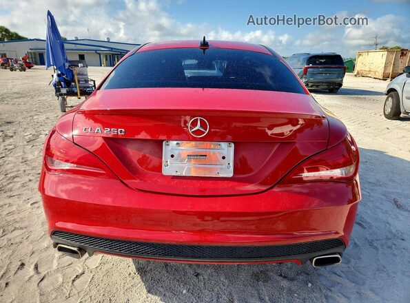 WDDSJ4EB3GN294939 2016 MERCEDES-BENZ CLA-CLASS Red უკანა ხედი