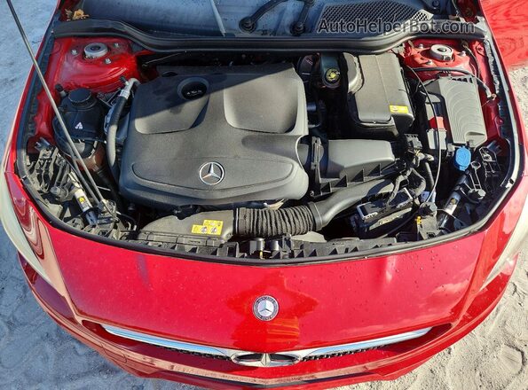 WDDSJ4EB3GN294939 2016 MERCEDES-BENZ CLA-CLASS Red უკანა სალონის ხედი
