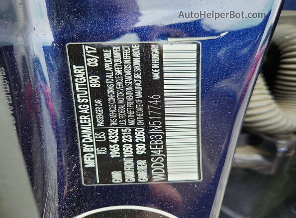 WDDSJ4EB3JN517746 2018 MERCEDES-BENZ CLA-CLASS Blue Vista del compartimento del motor