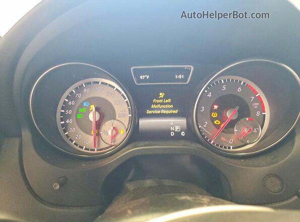 WDDSJ4EB5GN298958 2016 MERCEDES-BENZ CLA-CLASS Black Вид щитка приладів