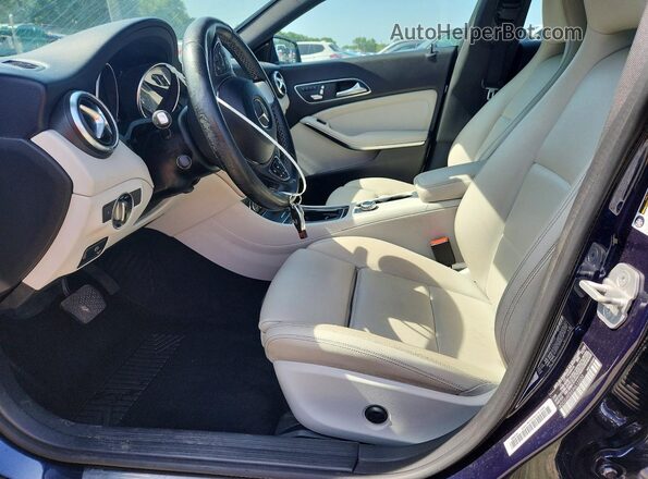 WDDSJ4EB5JN612230 2018 MERCEDES-BENZ CLA-CLASS Синий Вид салона спереди