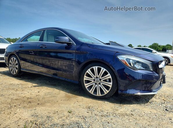 WDDSJ4EB5JN612230 2018 MERCEDES-BENZ CLA-CLASS Синий Передняя правая четверть
