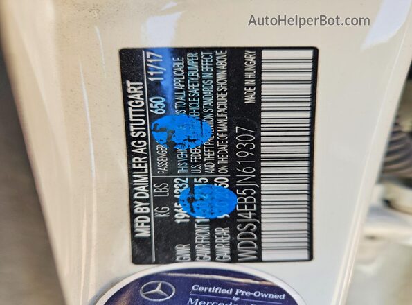 WDDSJ4EB5JN619307 2018 MERCEDES-BENZ CLA-CLASS White Engine compartment view