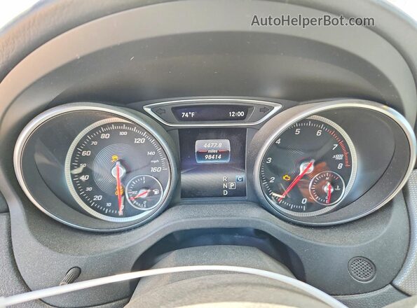 WDDSJ4EB5JN619307 2018 MERCEDES-BENZ CLA-CLASS White Instrument cluster view