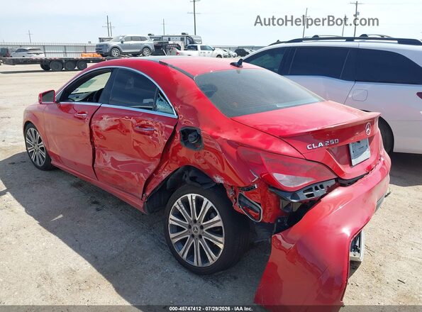 WDDSJ4EB5JN690250 2018 MERCEDES-BENZ CLA 250 Темно-бордовый Задняя левая четверть
