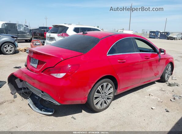 WDDSJ4EB5JN690250 2018 MERCEDES-BENZ CLA 250 Темно-бордовый Задняя правая четверть