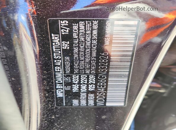 WDDSJ4EB6GN332826 2016 MERCEDES-BENZ CLA-CLASS Purple Շարժիչի բաժամունքի տեսք
