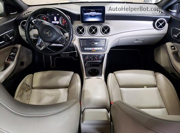 WDDSJ4EB6JN534119 2018 MERCEDES-BENZ CLA-CLASS White Вид панелі приладів