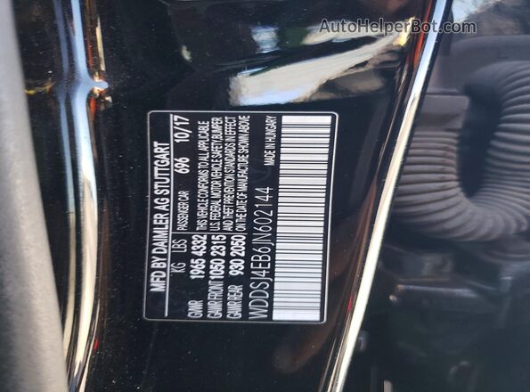 WDDSJ4EB6JN602144 2018 MERCEDES-BENZ CLA-CLASS Black Вид підкапотного простору
