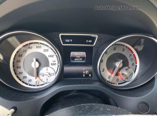 WDDSJ4EB7GN305800 2016 MERCEDES-BENZ CLA-CLASS Black Instrument cluster view