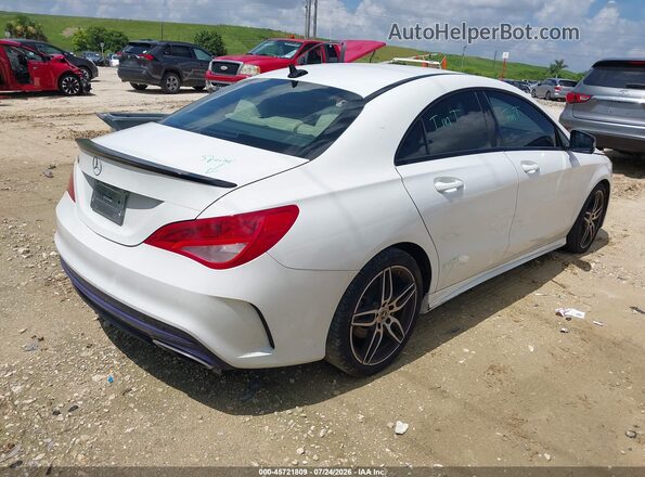 WDDSJ4EB7JN644872 2018 MERCEDES-BENZ CLA 250 White Tył prawy