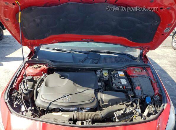 WDDSJ4EB9HN429472 2017 MERCEDES-BENZ CLA-CLASS Red Вид задньої частини салону