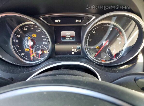 WDDSJ4EB9HN429472 2017 MERCEDES-BENZ CLA-CLASS Red Вид щитка приладів