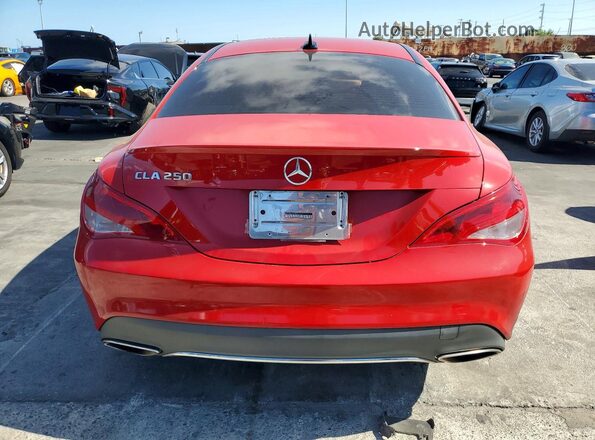 WDDSJ4EB9HN429472 2017 MERCEDES-BENZ CLA-CLASS Red Вид ззаду