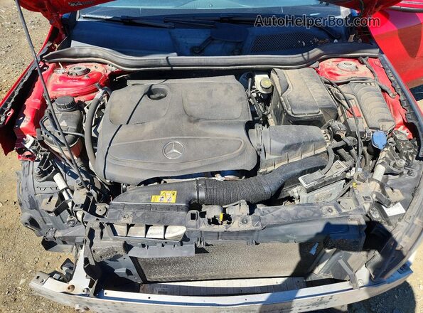 WDDSJ4EB9HN460530 2017 MERCEDES-BENZ CLA-CLASS Red Vista interior trasera