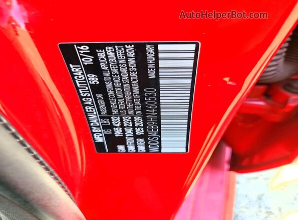 WDDSJ4EB9HN460530 2017 MERCEDES-BENZ CLA-CLASS Red Vista del compartimento del motor