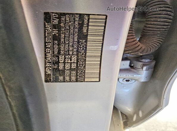 WDDSJ4EB9JN545504 2018 MERCEDES-BENZ CLA-CLASS Silver Շարժիչի բաժամունքի տեսք