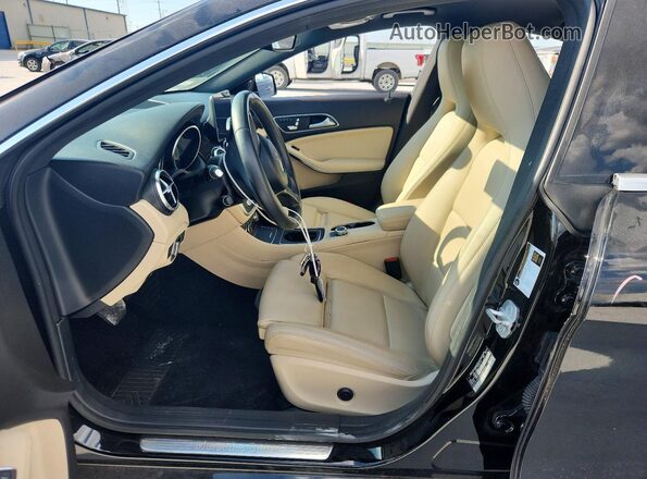 WDDSJ4EB9JN584500 2018 MERCEDES-BENZ CLA-CLASS Black Front interior view