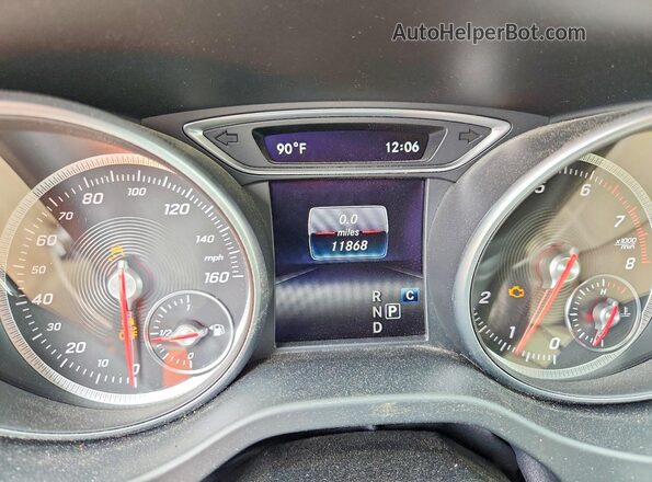 WDDSJ4EB9KN724420 2019 MERCEDES-BENZ CLA-CLASS White Սարքավորումների վահանակի տեսք