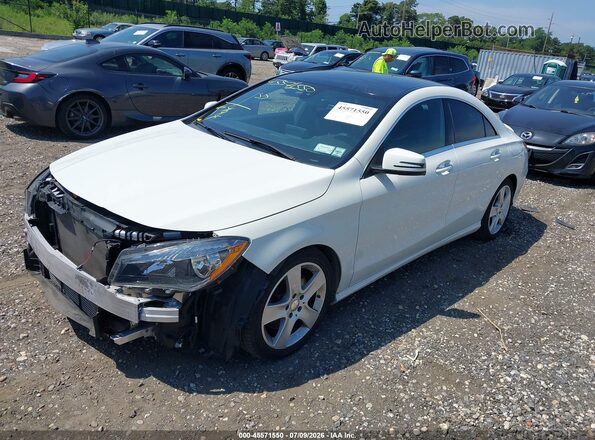 WDDSJ4GB2GN354190 2016 MERCEDES-BENZ CLA 250 Белый Передняя левая четверть