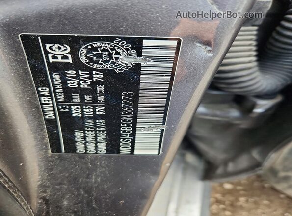 WDDSJ4GB5GN367273 2016 MERCEDES-BENZ CLA-CLASS Gray Engine compartment view