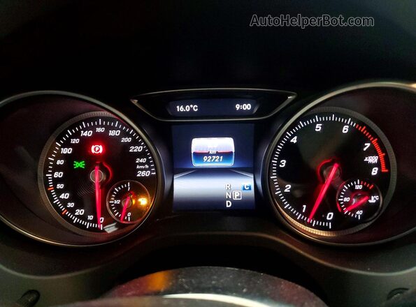 WDDSJ4GB8JN634896 2018 MERCEDES-BENZ CLA-CLASS White Вид щитка приладів