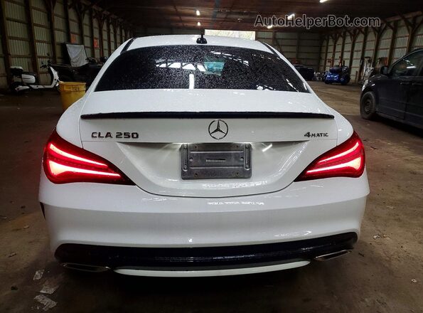 WDDSJ4GB8JN634896 2018 MERCEDES-BENZ CLA-CLASS White Вид ззаду