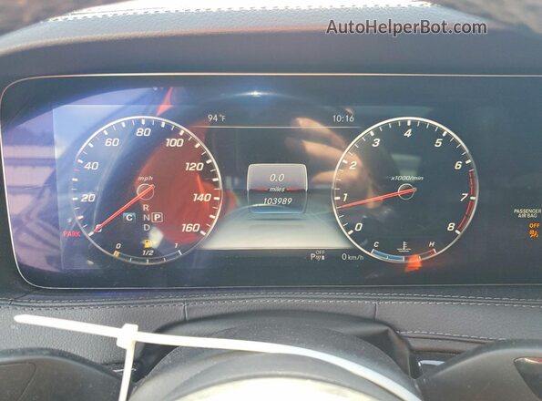 WDDUG6EB5KA431219 2019 MERCEDES-BENZ S Black Вид щитка приладів