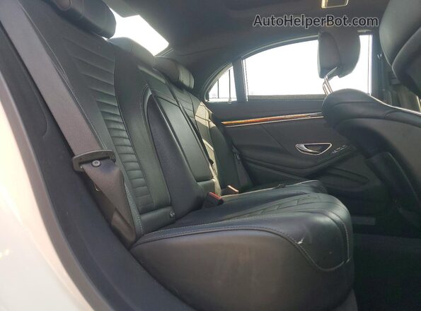 WDDUG7DB3KA476831 2019 MERCEDES-BENZ S White Rear seats view