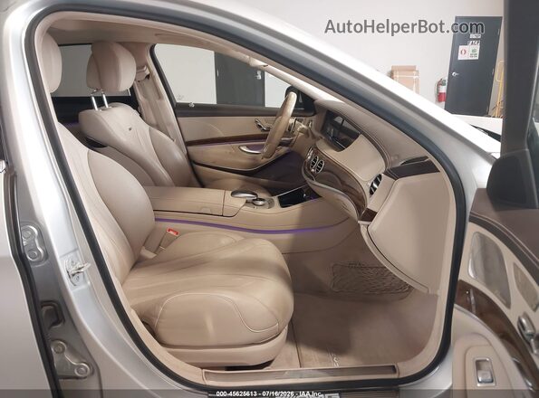 WDDUG7JB0GA205494 2016 MERCEDES-BENZ AMG S 63 Silver Widok wnętrza z przodu