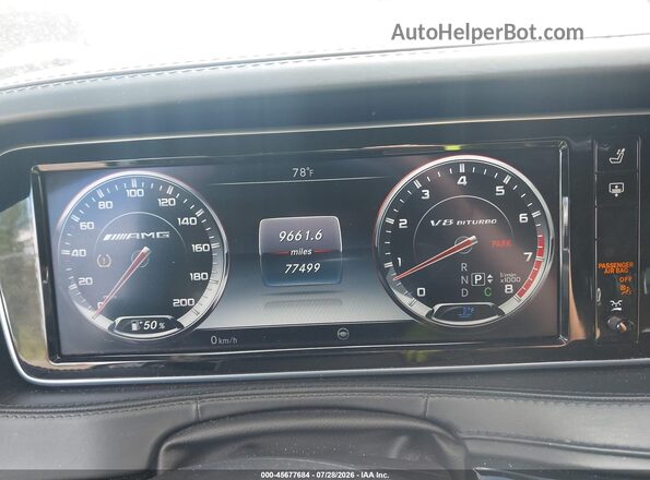 WDDUG7JB3HA296634 2017 MERCEDES-BENZ AMG S 63 Silver Vista de los asientos traseros