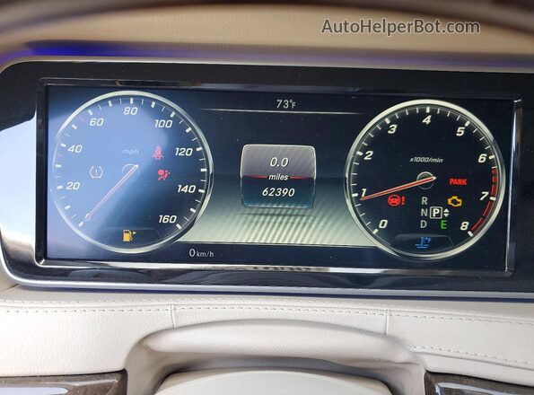 WDDUG8CB0GA208382 2016 MERCEDES-BENZ S Blue Սարքավորումների վահանակի տեսք