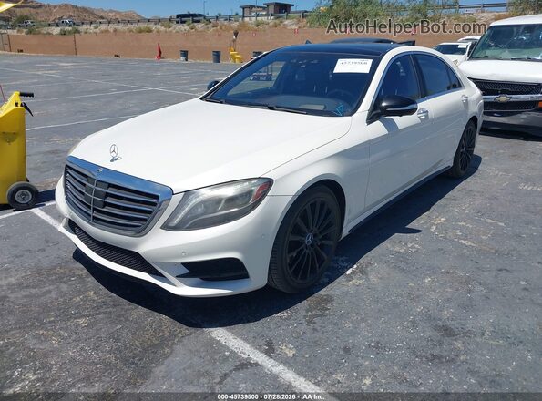 WDDUG8CB0GA227210 2016 MERCEDES-BENZ S-CLASS White Առջևի ձախ երեք քառորդ տեսարան