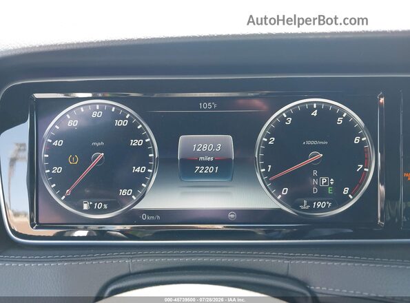 WDDUG8CB0GA227210 2016 MERCEDES-BENZ S-CLASS White Հետևի նստատեղերի տեսք