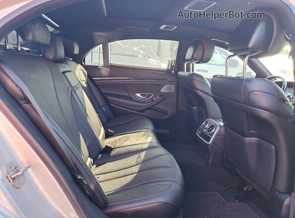 WDDUG8CB1HA338317 2017 MERCEDES-BENZ S Silver Widok tylnych siedzeń